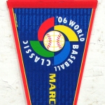 2006 WBC 기념 페넌트-BLUE[MLB] 정품 기념품