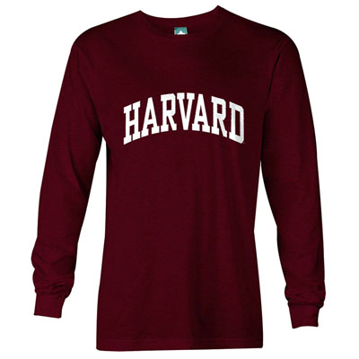 미국 하버드 대학 클래식 롱슬리브 티셔츠-크림슨[HARVARD] 아이비리그 대학교 정품