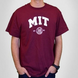 미국 매사추세츠 공과대학 크레스트 티셔츠-크림슨[MIT] 명문사립 대학교 정품